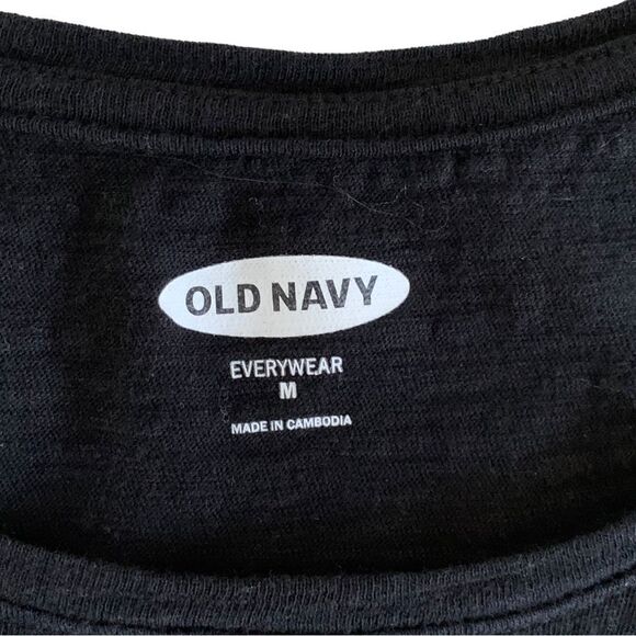 Old Navy Women’s EveryWear Crew Neck Luxe Sleeveless Black Tank Top Size Medium - Picture 7 of 9